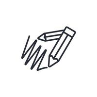 Scribble icon. .Editable stroke.linear style sign for use web design,logo.Symbol illustration. vector