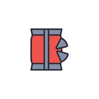 Snack icon. .Editable stroke.linear style sign for use web design,logo.Symbol illustration. vector