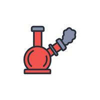 Bong icon. .Editable stroke.linear style sign for use web design,logo.Symbol illustration. vector