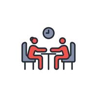 Dinner icon. .Editable stroke.linear style sign for use web design,logo.Symbol illustration. vector