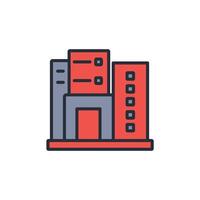 skyline icon. .Editable stroke.linear style sign for use web design,logo.Symbol illustration. vector
