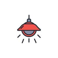 Lamp icon. .Editable stroke.linear style sign for use web design,logo.Symbol illustration. vector