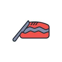 sandwich icon. .Editable stroke.linear style sign for use web design,logo.Symbol illustration. vector