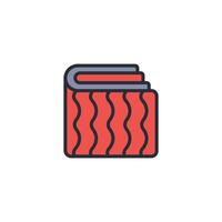 rug icon. .Editable stroke.linear style sign for use web design,logo.Symbol illustration. vector