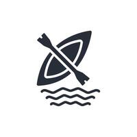 Kayak icon. .Editable stroke.linear style sign for use web design,logo.Symbol illustration. vector