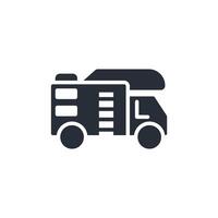 rv icon. .Editable stroke.linear style sign for use web design,logo.Symbol illustration. vector
