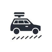 Road trip icon. .Editable stroke.linear style sign for use web design,logo.Symbol illustration. vector