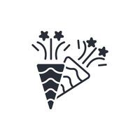 celebrate icon. .Editable stroke.linear style sign for use web design,logo.Symbol illustration. vector