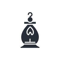 Lantern icon. .Editable stroke.linear style sign for use web design,logo.Symbol illustration. vector