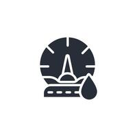 gauge icon. .Editable stroke.linear style sign for use web design,logo.Symbol illustration. vector