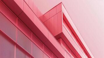 Modern Building Interior With Geometric Shapes photo