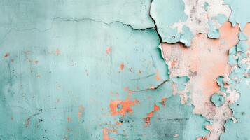 Abstract Colorful Artwork Featuring Shades of Blue, Gray, and Orange in Modern Style photo
