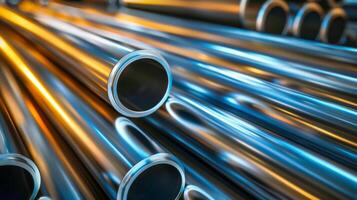 Array of Metal Pipes photo