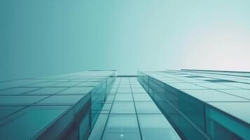 Modern Building Interior With Geometric Shapes photo