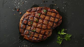 Steak on Frying Pan photo