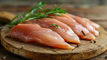 Fresh Raw Fish With Herbs and Lemons photo