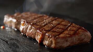 Steak Grilling on Grill photo