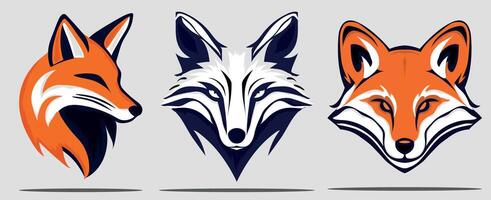 Set of Fox Logo vector