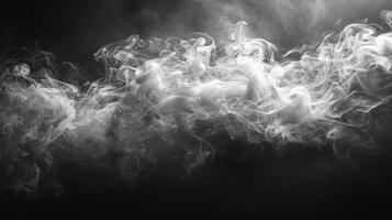 Swirling Smoke on a Dark Background photo
