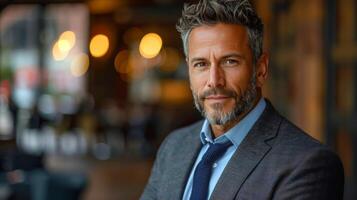 Close Up of Person Wearing a Suit photo