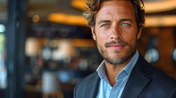 Close Up of Person Wearing a Suit photo