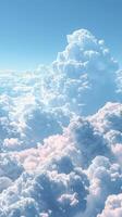 A View of the Clouds From an Airplane Window photo