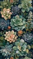 Cluster of Flowers Adorning a Wall photo