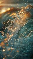 Close Up of Ocean Wave photo