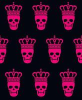 seamless texture with skull vector