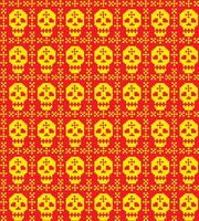 seamless texture with pixel skull vector