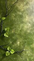 Green Leaf on Green Background photo