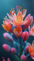 Water Droplets on Close up of Flower photo