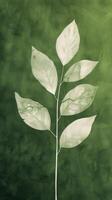 Green Leaf on Green Background photo