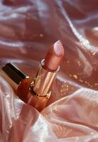 Close Up of Lipstick on Cloth photo