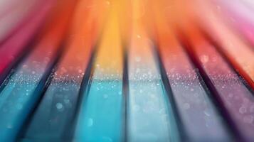 Colorful Abstract Waves in Blurred Background at Sunset photo