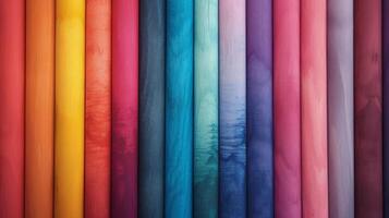 Colorful Glitter Markers Displayed Against a Bright, Blurred Background photo