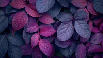 Vibrant Purple Leaves Captured In Natural Setting During Daylight photo
