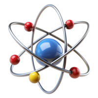 atom model representing science transparent png