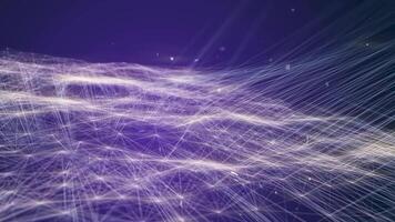 Abstract background in the form of a glowing cosmic web. video