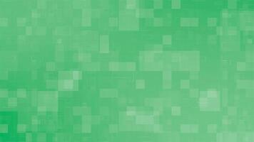 Seamless textured abstract background featuring various shades of green pixelated flowing shimmers squares and rectangles, creating a modern and digital feel loop. video