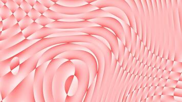 Seamless abstract pattern featuring wavy lines loop and curves in shades of red and white, creating a dynamic and fluid visual effect. video