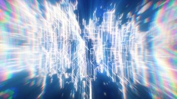 Abstract glowing energy futuristic blue hi-tech abstract background video