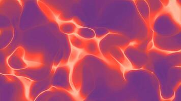 Seamless abstract background featuring fluid shapes in vibrant shades of purple and orange loop, creating a dynamic and energetic visual effect. video