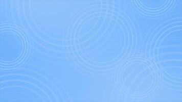 Royal blue color circular ripple pattern repeating circles design geometrical loop able background video