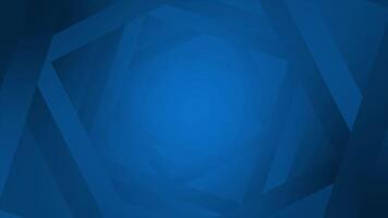 Royal blue color rotating multiple square shapes geometrical futuristic dark background video