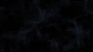 Royal blue color hi-tech circular dots design simple and elegant loop able half tone pattern on black background video