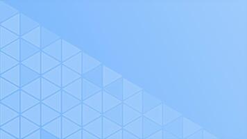 Royal blue color simple and elegant triangular shape tiles futuristic geometrical loop able background video