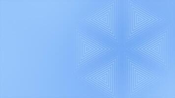Royal blue color repeating triangular shapes abstract pattern futuristic geometrical background video