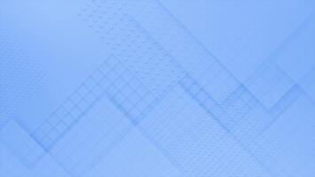Royal blue color multiple square shapes complex design abstract geometrical loop able background video