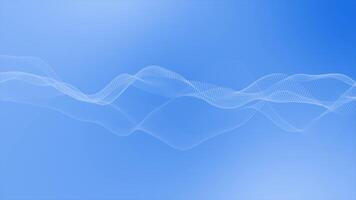 Royal blue color hi-tech particles forming wavy pattern futuristic particles background video